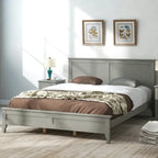 Letto moderno matrimoniale in legno massello di pino – 270 kg di capacità, senza rete a doghe, 10 doghe, 19,8 cm di spazio da terra