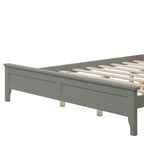 Letto moderno matrimoniale in legno massello di pino – 270 kg di capacità, senza rete a doghe, 10 doghe, 19,8 cm di spazio da terra