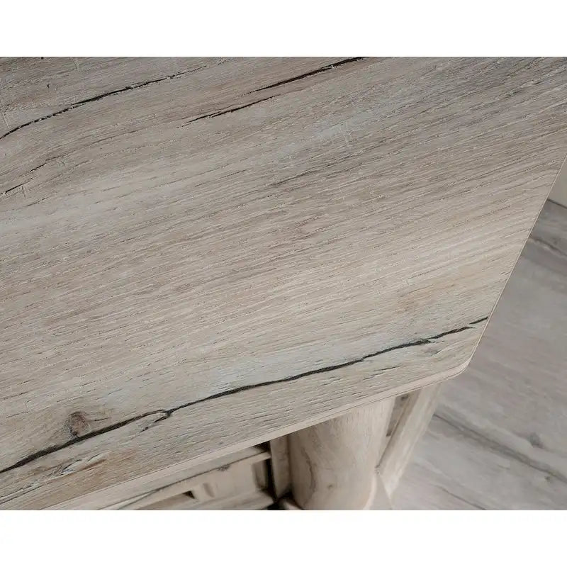 Mobile angolare porta TV e Credenza multimediale Palladia – Adatto a TV fino a 60", finitura Rovere Ghiaccio