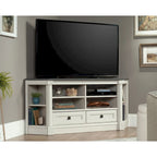 Mobile angolare porta TV e Credenza multimediale Palladia – Adatto a TV fino a 60", finitura Rovere Ghiaccio