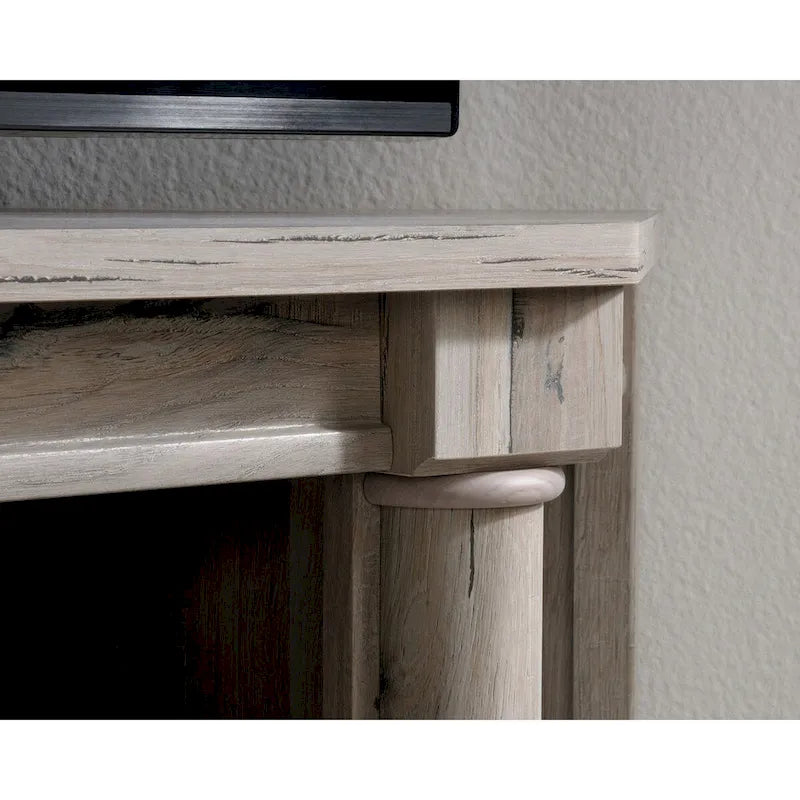 Mobile angolare porta TV e Credenza multimediale Palladia – Adatto a TV fino a 60", finitura Rovere Ghiaccio