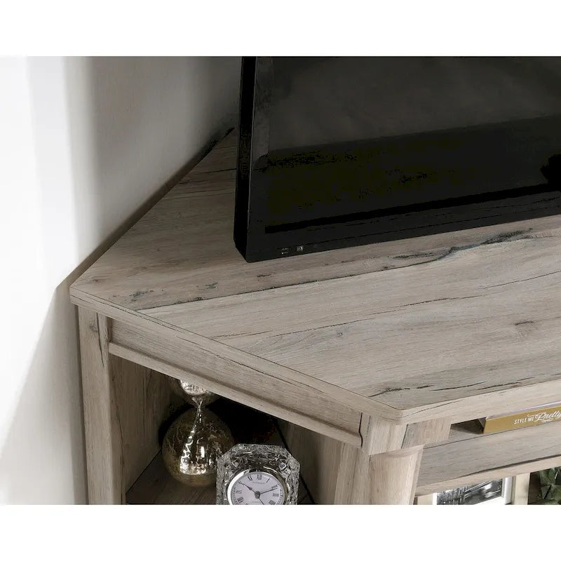 Mobile angolare porta TV e Credenza multimediale Palladia – Adatto a TV fino a 60", finitura Rovere Ghiaccio