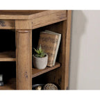 Mobile angolare porta TV e Credenza multimediale Palladia – Adatto a TV fino a 60", finitura Rovere Ghiaccio
