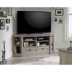 Mobile angolare porta TV e Credenza multimediale Palladia – Adatto a TV fino a 60", finitura Rovere Ghiaccio