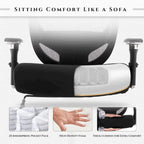 Sedia da ufficio ergonomica in rete per persone robuste e alte – 225 kg, braccioli 4D, reclinazione a 135°, certificata SGS e BIFMA
